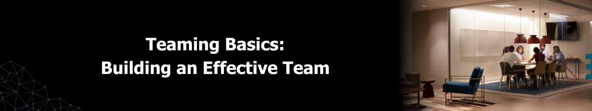 Teaming Basics: Building an Effective Team